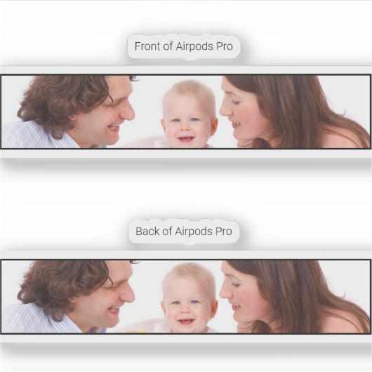 AirPods Pro Hoesje decoratieve skin - Persoonlijke (Voorkant)