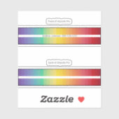 Airpods Pro Hoesje decoratieve skin - Rainbow (Vel)