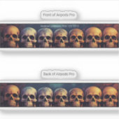 Airpods Pro Hoesje Decoratieve Skin - Skull Snoep (Voorkant)