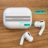 Airpods Pro Hoesje decoratieve skin - Steel