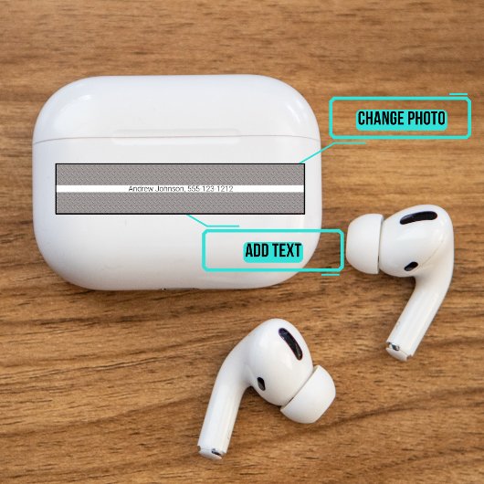 Airpods Pro Hoesje decoratieve skin - Steel