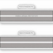 Airpods Pro Hoesje decoratieve skin - Steel (Voorkant)