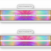 Airpods Pro Hoesje decoratieve skin - Tye Dye (Voorkant)