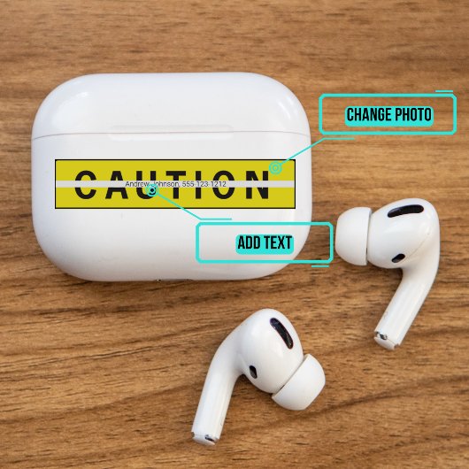 AirPods Pro Hoesje decoratieve skin - waarschuwing