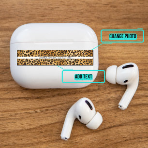 Airpods Pro Hoesje Decorative Skin - Luipaard
