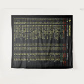 Airport Board (aanpasbaar) Tapestry Wandkleed (Voorkant (horizontaal))