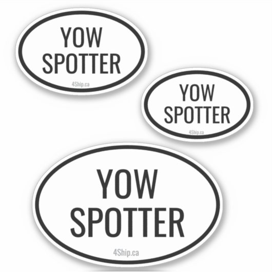Airport Code Spotter Custom - Cut Vinyl Sticker (Voorkant)