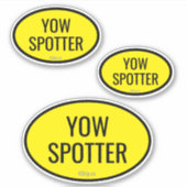 Airport Code Spotter Custom - Cut Vinyl Sticker (Voorkant)