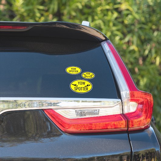 Airport Code Spotter Custom - Cut Vinyl Sticker (Auto Zijkant)