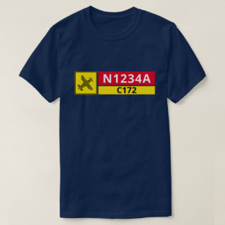 Airport Landingsbaan Bord Vliegtuignummer T-Shirt