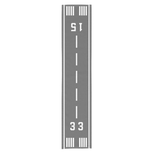 Airport Runway Table Runner Korte Tafelloper (Voorkant)