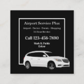 Airport Taxi Dubbele Zijde SUV Visitekaartjes (Voorkant)