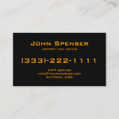 Airport Taxi Service Visitekaartje (Achterkant)