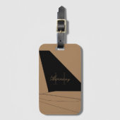 Airpplane Tail Fin Luggage Tag Bagagelabel (Voorkant (verticaal))