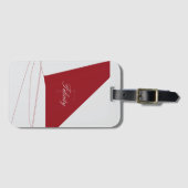 Airpplane Tail Fin Luggage Tag Bagagelabel (Voorkant (horizontaal))