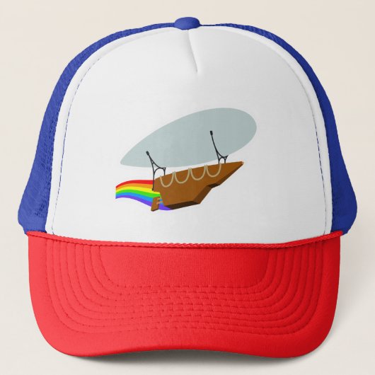 Airpusher Trippy Shippy Trucker Hat Trucker Pet (Voorkant)