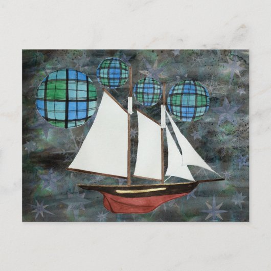 Airship Campbell Briefkaart (Voorkant)