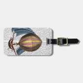 AirShip met blauwe nagels Bagagelabel (Voorkant horizontaal)