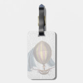 AirShip met blauwe nagels Bagagelabel (Achterkant verticaal)