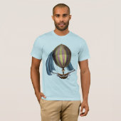 AirShip met blauwe nagels T-shirt (Voorkant volledig)