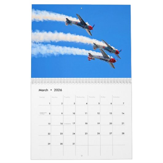 Airshow Calendar Kalender (Mar 2026)