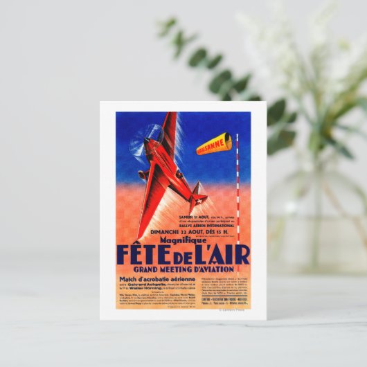 Airshow Featuring Haryse Hilsz Promotional Post Briefkaart (Staand voorkant)