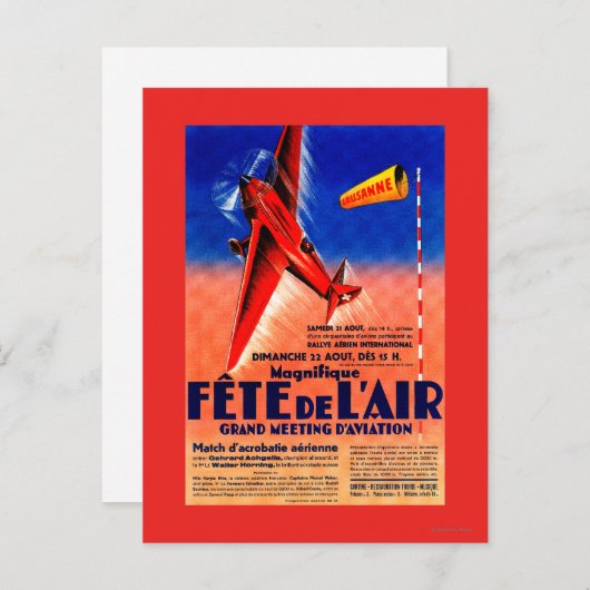 Airshow Featuring Haryse Hilsz Promotional Post Briefkaart (Voorkant / Achterkant)