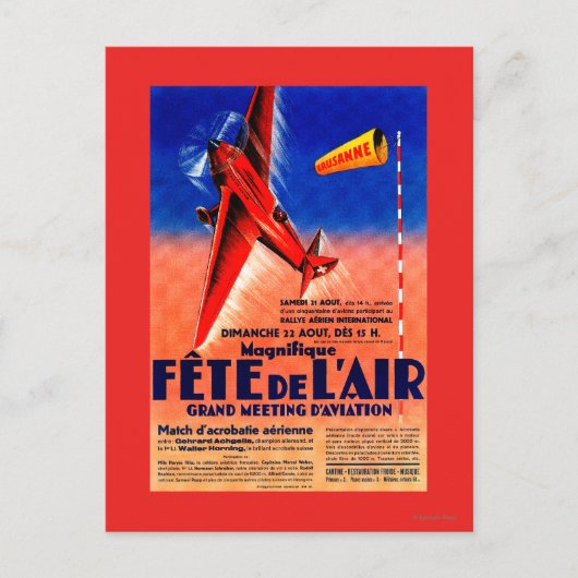 Airshow Featuring Haryse Hilsz Promotional Post Briefkaart (Voorkant)
