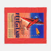 Airshow met Haryse Hilsz Promotional Poste Fleece Deken (Voorkant (Horizontaal))