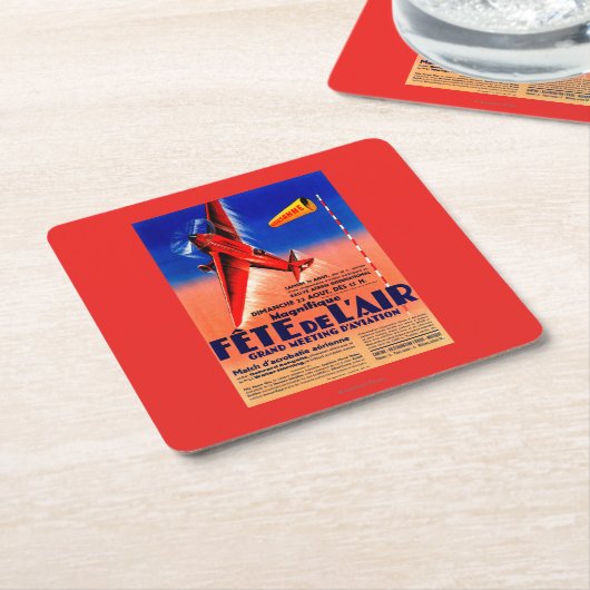 Airshow met Haryse Hilsz Promotional Poste Kartonnen Onderzetters (Schuin)