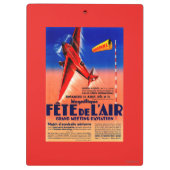 Airshow met Haryse Hilsz Promotional Poste Klembord (Achterkant)