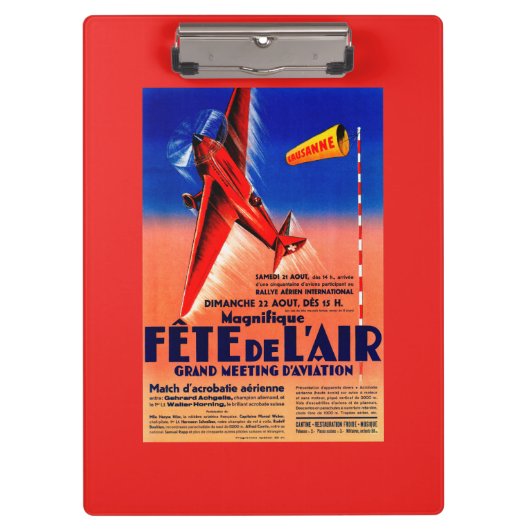 Airshow met Haryse Hilsz Promotional Poste Klembord (Voorkant)