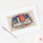 Airshow Rechthoekige Sticker (Envelop)
