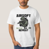 Airsoft, Aim Fire Repat T-shirt (Voorkant)