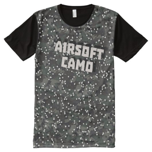 AIRSOFT CAMO All-Over-Print T-SHIRT (Voorkant)