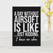 Airsoft grappigs gift kaart (Gele Bloem)