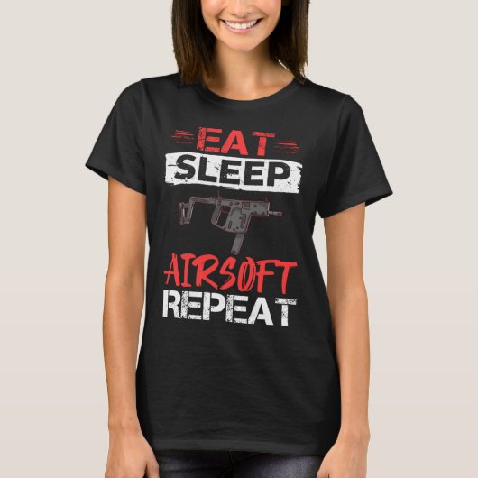 Airsoft Gun Game Shooting Training Player Airsofti T-shirt (Voorkant)