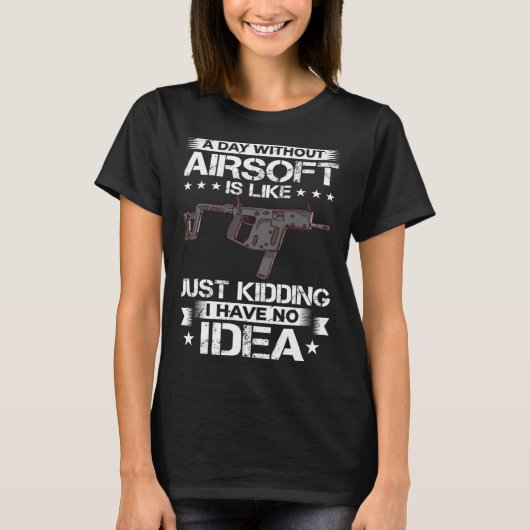 Airsoft Gun Game Shooting Training Player Airsofti T-shirt (Voorkant)
