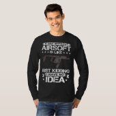 Airsoft Gun Game Shooting Training Player Airsofti T-shirt (Voorkant volledig)