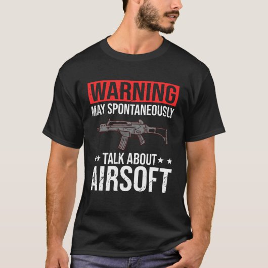 Airsoft Gun Game Shooting Training Player Airsofti T-shirt (Voorkant)