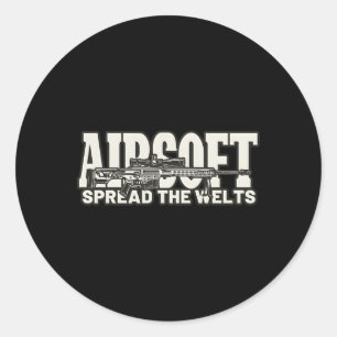 Airsoft heeft de Welts Airsoft verspreid Ronde Sticker