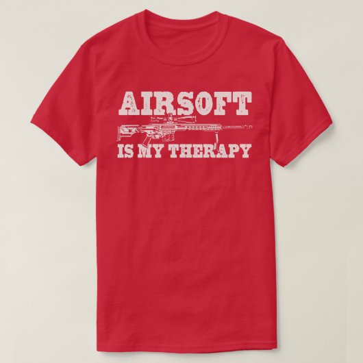 Airsoft is mijn therapie 1 t-shirt (Design voorkant)
