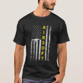 Airsoft Pistool Patriotic Airsoft Vlag van de Vere T-shirt (Voorkant)