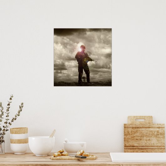 Airsoft Portrets: Tank Poster (Keuken)