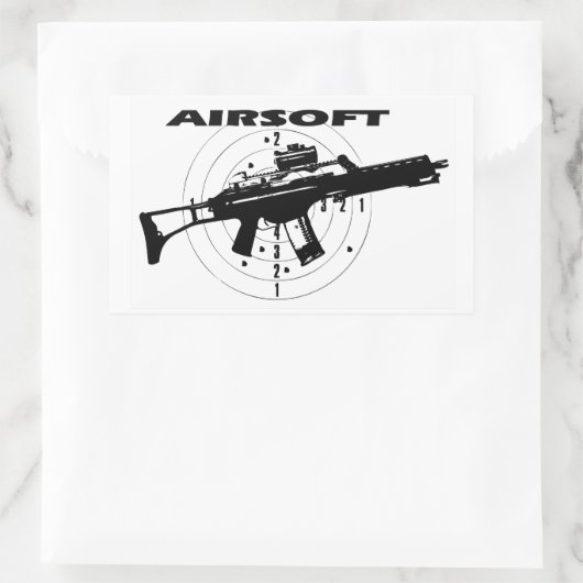 AIRSOFT RECHTHOEKIGE STICKER (Tas)