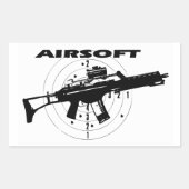 AIRSOFT RECHTHOEKIGE STICKER (Voorkant)