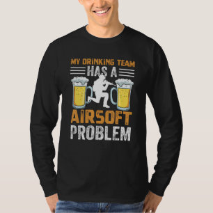 Airsoft Schieten Sportliefhebber Basis Pistool Ric T-shirt