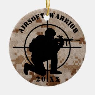 Airsoft Team kerstversiering Keramisch Ornament