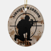 Airsoft Team kerstversiering Keramisch Ornament (Links)