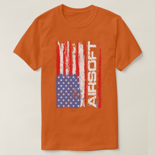 Airsoft USA Flag T-shirt (Design voorkant)